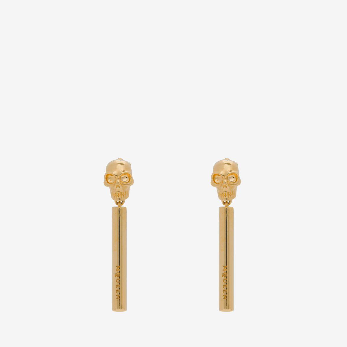 ALEXANDER MCQUEEN - Skull Bar Earrings - Item 809384J161G0935